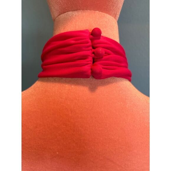 NWT 5a7 Cinq à Sept Mini Kaily Dress Pink Dahlia Extra Button Lined Low Back 2 - Picture 6 of 8